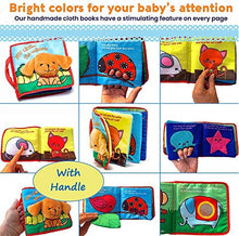 Load image into Gallery viewer, ToBe ReadyForLife Soft Baby Book, Touch &amp; Feel Crinkle Baby Toy for Infants, Baby Stroller Toy, Cloth Book for Babies &amp; Infants, Baby Toys 6 to 12 Months (Just Like…The Animals)
