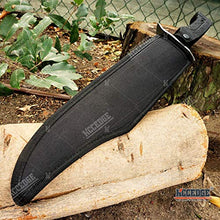 Load image into Gallery viewer, Tactical Knife Survival Knife Hunting Knife 17.25" Fixed Blade Knife Razor Sharp Edge Camping Accessories Camping Gear Survival Kit Survival Gear Tactical Gear 74540 (Silver)
