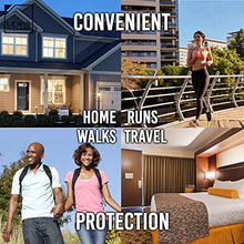 Load image into Gallery viewer, Lewis N Clark Travel Door Alarm + Window Guard Portable Home Security System Battery Operated for Hotel, Bedroom, Apartment &amp; Dorm, with Built in LED Flashlight, Blue
