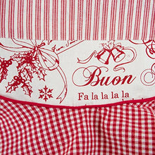 Load image into Gallery viewer, DII Kitchen Ruffled Holiday Apron, One Size, Joyeux Noel
