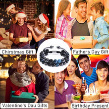 Load image into Gallery viewer, Handmade Triple Protection Bracelet for Men, Crystals Bracelet Contains Hematite Crystal, Black Obsidian and Blue Tiger Eye Bracelet, Healing Bracelets for Women Bring Happiness, Good Luck, Blue
