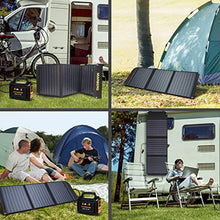 Load image into Gallery viewer, MARBERO 60W Foldable Solar Panel Battery Charger for Portable Power Station Solar Generator, Smartphone, Tablet, Laptop QC3.0/PD 60W USB Port DC Output(10 Changeable Adapters) for Home Camping
