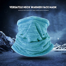 Load image into Gallery viewer, WTACTFUL Windproof Fleece Neck Warmer Scarf Face Mask Cover Bandana for Cold Weather Keep Warm Gear Winter Outdoor Sports Snowboard Skiing Cycling Hunting Fishing Men Women Gray &amp; Green
