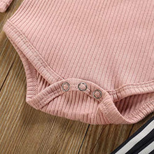 Load image into Gallery viewer, Newborn Baby Girl Clothes Toddler Girl Outfits Rompers Ruffle Long Sleeve Tops Pants with Hats Headband Clothes Sets
