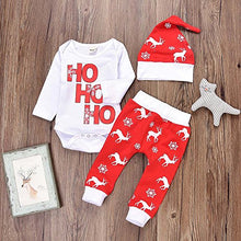 Load image into Gallery viewer, Xmas Newborn Infant Baby Boy Girl Romper Jumpsuit Tops+Pants Christmas Deer Outfits Set Kids Christmas Costume
