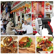 Load image into Gallery viewer, CARIHOME Electric Kebab Knife, Professional Turkish Kebab Knife, 80W Stainless Steel Slicer Machine For Cutting , Adjustable Thickness, Ideal for Cold Cuts, Hard Cheese, Vegetables &amp; Bread (AMZ003KIN0176-a)
