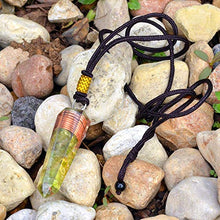 Load image into Gallery viewer, Orgonite Pendant Necklace - Peridot Crystal Orgone pendant with Orgone Energy-Emf Protection-Cho Ku Rei Reiki Charged-Negative Energy Transformer-Tested Cell Phone Radiation EMF Protection Device
