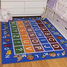 Load image into Gallery viewer, Ottomanson Jenny Collection Kids' Non-slip Educational Alphabet Design Area Rug , 8'2" X 9'10", Multicolor
