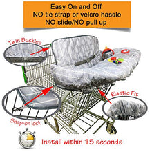 Load image into Gallery viewer, Shopping Cart Cover High Chair Cover for Baby and Toddler-Waterproof-Universal fit-Reversible Baby Cart Cover for Girls and Boys
