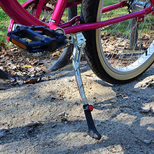 Load image into Gallery viewer, Lumintrail Center Mount Bike Kickstand Quick Adjust Height Side Stand fits Most 26” 28” 700c Bicycle

