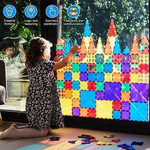 Load image into Gallery viewer, Landtaix Kids Magnet Tiles Toys New Upgrade 100Pcs Oversize 3D Magnetic Building Blocks Tiles Set,Inspirational Educational Toys for 3 4 5 6 Year Old Boys Gilrs Gifts
