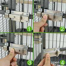 Load image into Gallery viewer, SUPER DEAL PRO 61''/ 68’’ 2in1 Large Bird Cage with Rolling Stand Parrot Chinchilla Finch Cage Macaw Conure Cockatiel Cockatoo Pet House Wrought Iron Birdcage, Black (68'')
