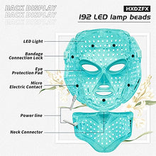 Load image into Gallery viewer, 7 LED Skin Care Mask for Face and Optical Cosmetic Mask and Portable Neck Skin Rejuvenation Light Therapy Facial Care Mask
