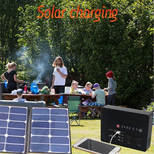 Load image into Gallery viewer, Powkey 200Watt Portable Power Bank with AC Outlet for Camping 42000mAh Power Supply for CPAP ,2 AC Ports, 4 USB Ports, 2 DC Port

