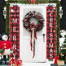 Load image into Gallery viewer, Christmas Table Runner，Christmas Decorations Indoor Farmhouse Table Runner Christmas Table Decor Outdoor Merry And Christmas Decorations Banner
