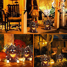 Load image into Gallery viewer, TomCare Halloween Lights Flickering Flame Solar Lights Outdoor Halloween Decorations Solar Powered Waterproof Auto On/Off LED Decorative Patio Lighting for Halloween Party Gift Deck Yard Garden Decor

