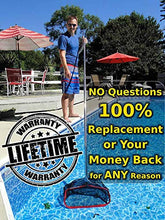 Load image into Gallery viewer, Pool Net Skimmer Fine Mesh - ProTuff Unlimited Free Replacements - 3X Faster Pro Grade Pool Nets for Cleaning Heavy Duty Leaf, Small &amp; Large Debris Messes
