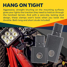 Load image into Gallery viewer, Off-Road ATV UTV Light Bar Mounts Mounting Bracket Bar Clamp Kits [1"/1.5"/1.75"/2" Inch] [360-Degree] [2 x Stud Size] [Aluminium] [2 Unit] Bull Bar Roll Bar Clamp Roll Cage Clamps Mount For ATV UTV
