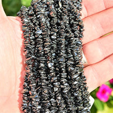 Load image into Gallery viewer, Charged 18" Hematite Crystal Necklace Tumble Polished + Selenite Heart Charging Crystal Included (ULITMATE GROUNDING Stone - Protect Against Negativity - Treat Jet LAG)
