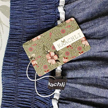 Load image into Gallery viewer, Kaachli Women's Midi Denim Skirt (with a Belt), Blue, (XL)
