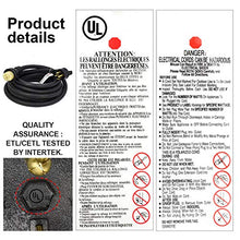 Load image into Gallery viewer, HZXVOGEN Generator Extension Cord 30FT 50A STW 6/3 + 8/1 Heavy Duty RV Power Adapter Cable Connection N14-50P &amp; SS2-50R CS6364 Twist Lock Connectors
