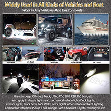 Load image into Gallery viewer, LEDMIRCY LED Rock Lights White 20PCS for Off Road Truck RZR Auto Car Boat ATV SUV Waterproof High Power Neon Trail Rig Lights Shockproof/Pack of 20,White
