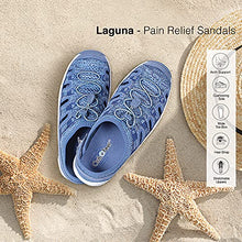 Load image into Gallery viewer, Orthofeet Proven Bunions Plantar Fasciitis Relief. Extended Widths. Orthopedic Diabetic Women's Closed Toe Sandals Laguna
