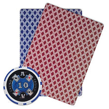 Load image into Gallery viewer, Brybelly Ace Casino Poker Chip Heavyweight 14-Gram Clay Composite – Pack of 50 ($10 Blue)
