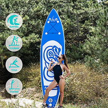 Load image into Gallery viewer, FunWater SUP Inflatable Stand Up Paddle Board 10'x31''x6'' Ultra-Light Inflatable Paddleboard with ISUP Accessories,Fins,Adjustable Paddle, Pump,Backpack, Leash, Waterproof Phone Bag,Kayak Seat
