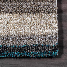 Load image into Gallery viewer, nuLOOM Classie Hand Tufted Shag Area Rug, 8' x 10', Blue Multi
