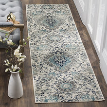 Load image into Gallery viewer, Safavieh Madison Collection MAD600C Bohemian Chic Glam Paisley Runner, 2' 3" x 6', Cream/Light Grey
