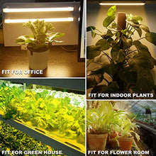 Load image into Gallery viewer, Mosthink LED Plant Grow Light Strips Full Spectrum for Indoor Plants with Auto ON / Off Timer, 48 LEDs / 4 Dimmable Levels, Sunlike Grow Lamp for Hydroponics Succulent, 2 Pack
