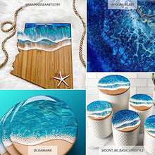 Load image into Gallery viewer, MEYSPRING Blue Mica Powder Bundle - Includes 3 Shades of Blue - Pacific Blue, Tropical Blue, and Turquoise Blue - Resin Dyes and Pigments - Turquoise Pigment Powder for Epoxy Resin - Blue Resin Dye

