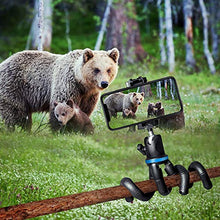 Load image into Gallery viewer, Phone Tripod, UBeesize 12 Inch Flexible Cell Phone Tripod Stand Holder with Wireless Remote Shutter &amp; Universal Phone Mount, Compatible with iPhone/Android/DSLR/GoPro Camera
