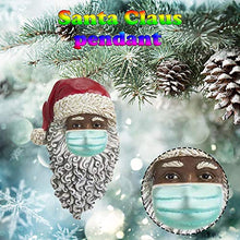 Load image into Gallery viewer, 2020 Christmas Ornament,Black Santa Claus Wearing A Face_Mask Christmas Tree Decoration,Xmas Tree Hanging Home Decorations Holiday Decor Gift (1PCS-Black)

