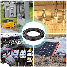 Load image into Gallery viewer, Geosiry Electrical Wire - 20Ft 20AWG Tinned Copper Hookup Wire, 2 Core Flexible Extension Power Cord for Auto，Insulated Stranded Cable for Outdoor Lighting Boat Marine Solar -Black(20AWG 20Ft)

