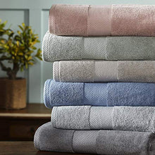 Load image into Gallery viewer, Amrapur Overseas 600 GSM 6-Piece Towel Set with Filgree Jacquard Border Charcoal
