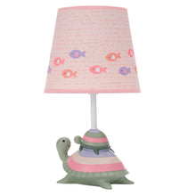 Load image into Gallery viewer, Lambs &amp; Ivy Sea Dreams Turtles Nursery Lamp with Shade &amp; Bulb - Pink
