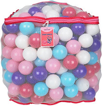 Load image into Gallery viewer, Click N' Play Ball Pit Balls for Kids, Plastic Refill Balls, 200 Pack, Phthalate and BPA Free, Includes a Reusable Storage Bag with Zipper, Pastel, Gift for Toddlers and Kids
