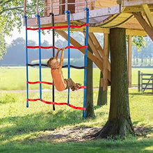 Load image into Gallery viewer, MONT PLEASANT Climbing Cargo Net for Kids Ninja Net Climbing Swingset Polyester Rope Ladder for Jungle Gyms Playground Ribbon Net Obstacle Course Training Climbing Net for Outdoor Treehouse
