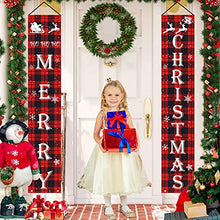 Load image into Gallery viewer, Christmas Table Runner，Christmas Decorations Indoor Farmhouse Table Runner Christmas Table Decor Outdoor Merry And Christmas Decorations Banner
