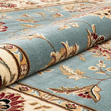 Load image into Gallery viewer, Sultan Sarouk Light Blue Persian Floral Oriental Formal Traditional 3x12 (2'7" x 12') Runner Stain / Fade Resistant Contemporary Floral Thick Soft Plush Hallway Entryway Living Dining Room Area Rug

