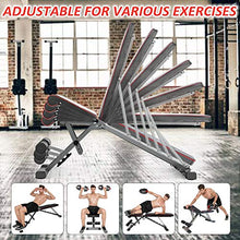 Load image into Gallery viewer, Yoleo Adjustable Folding Weight Bench (2020 Special Edition), 330lbs Weight Capacity, Decline/Incline/Flat, Workout Bench for Home Gym, Strength Training Exercise
