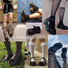 Load image into Gallery viewer, AOSPHIRAYLIAN Womens Gothic Shoes Platform Mary Janes Ankle Strap Chunky Heel Uniform Dress Pumps Shoes Black
