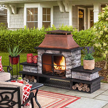 Load image into Gallery viewer, Sunjoy A304001200 Atticus Wood Burning Fireplace, Copper
