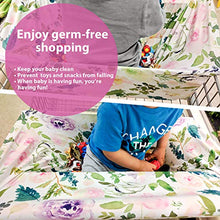Load image into Gallery viewer, Pobi Baby Premium Multi-Use Cover - Nursing Cover, Baby Car Seat Covers, Shopping Cart, High Chair, and Breastfeeding Cover - Ultra-Soft, Stretchy, and Versatile Floral Scarf for Baby and Mom (Allure)
