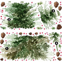 Load image into Gallery viewer, RoomMates RMK4835GM Watercolor Evergreen Christmas Tree Giant Peel and Stick Wall Decals
