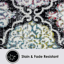 Load image into Gallery viewer, Home Dynamix Boho Andorra Transitional Damask Area Black/Pink, 7'9"x10'2"
