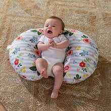 Load image into Gallery viewer, Boppy Original Nursing Pillow and Positioner, Blue Pink Posy, Cotton Blend Fabric with allover fashion
