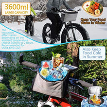 Load image into Gallery viewer, MATTISAM Bike Handlebar Bag, Bike Basket with | Mesh Pocket - Cold &amp; Warm Insulation - Reflective Strap - Touchable Transparent Phone Pouch | Bicycle Front Bag, Bike Pouch for Cycling, Women, Cruisers
